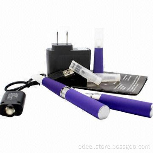Electronic Cigarette Starter Kit with Direct Charging in Bottom, Available in Various Colors